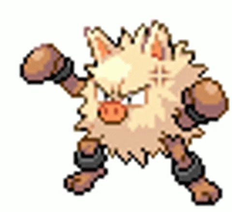 Primeape Pokemon Sticker - Primeape Pokemon Sprite Animation - Discover & Share GIFs