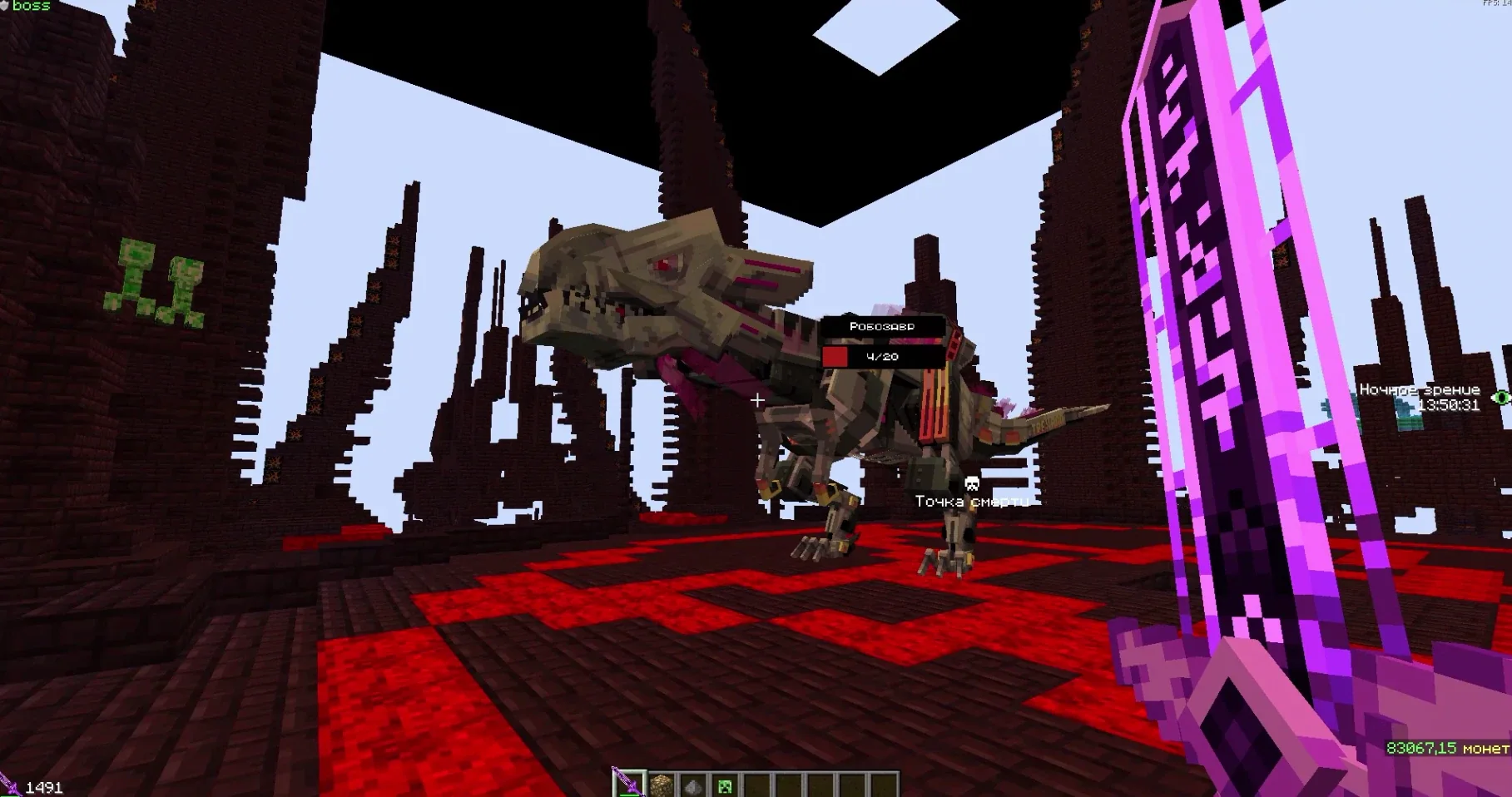Приключение в мире Minecraft