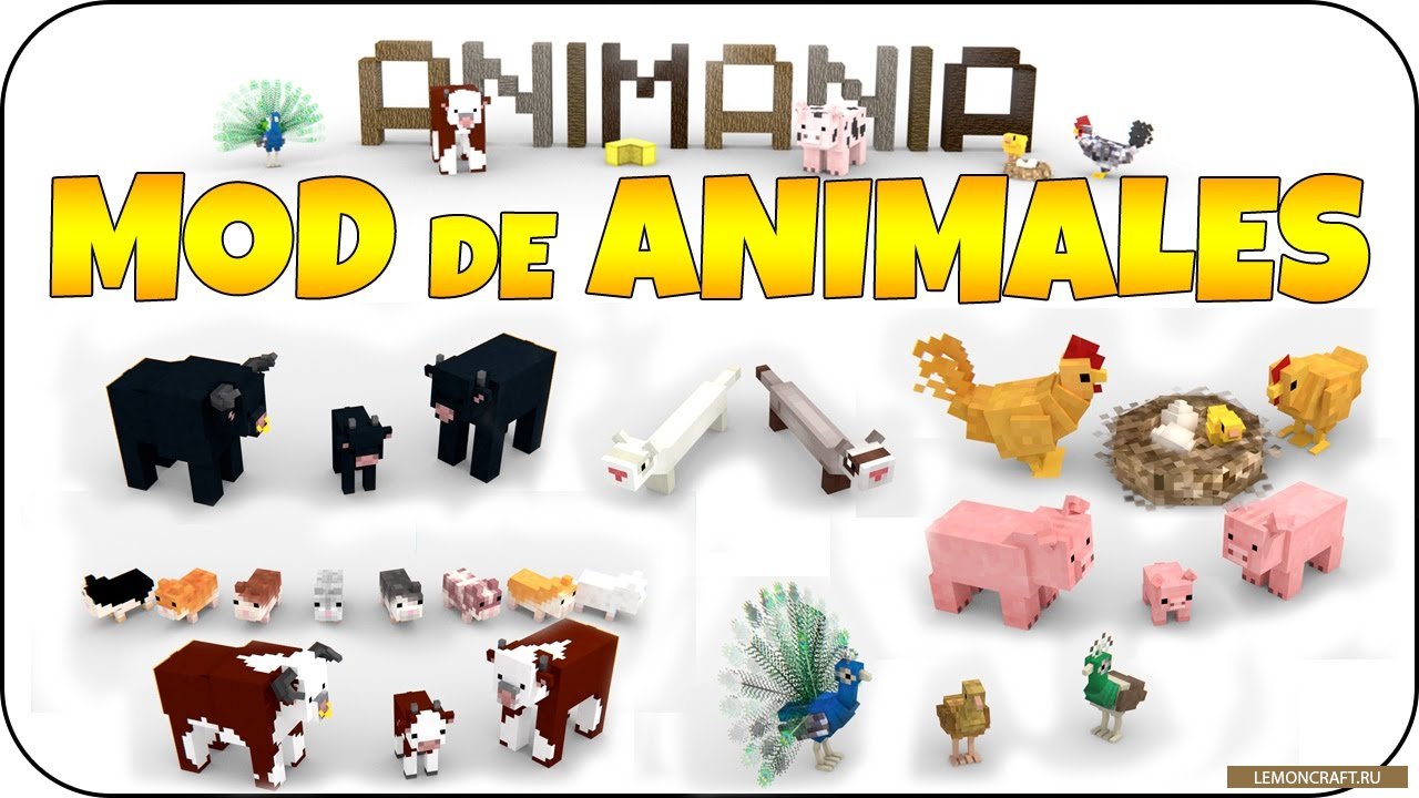 Мод на новые модели животных Animania [1.12.2] [1.11.2] [1.10.2]