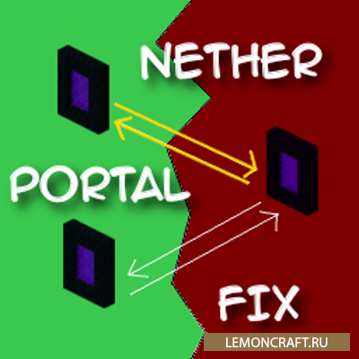 Мод на возвращение в свой портал NetherPortalFix [1.15.2] [1.12.2] [1.11.2] [1.10.2]