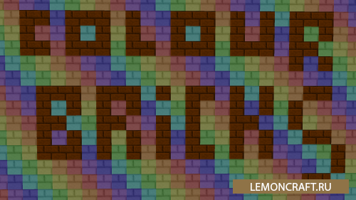 Мод на разноцветные кирпичи Colour Bricks [1.16.5]