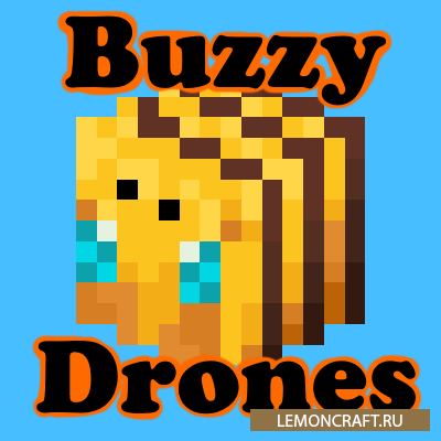 Мод на дронов пчел Buzzy Drones [1.17.1] [1.16.5] [1.15.2]