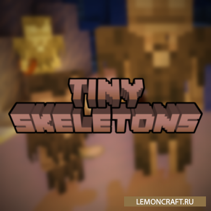 Мод на маленькие скелеты Tiny Skeletons [1.17.1] [1.16.5]